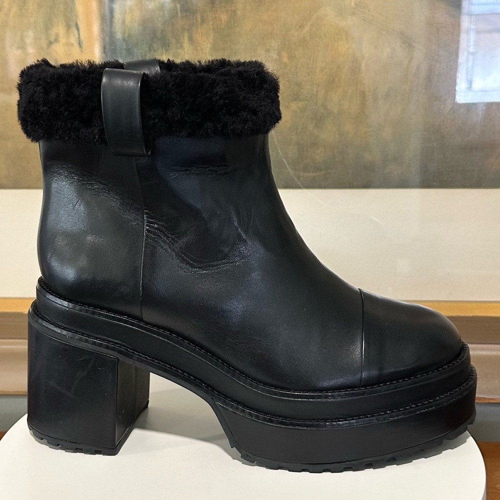 🌹CULT GAIA🌹 Black Raine Genuine Sherling Cuff Boot Size: 41.5 - Picture 4 of 15